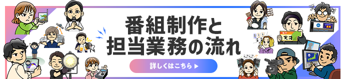 番組制作と担当業務の流れ