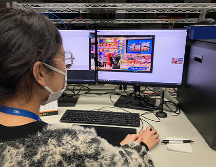 「バラエティ特番：オールスター感謝祭」“拍手音連動CGデザイン” 作成作業